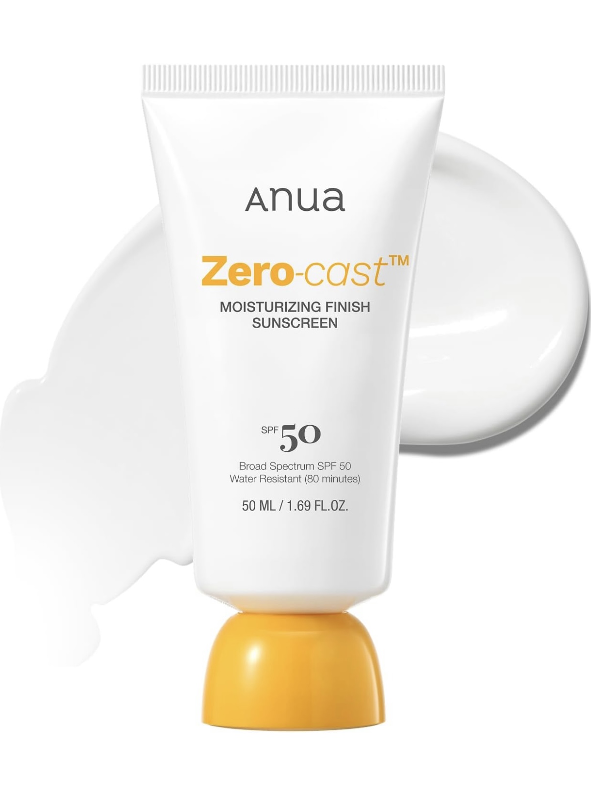 ANUA ZERO-CAST MOISTURIZING FINISH SUNSCREEN 50ML